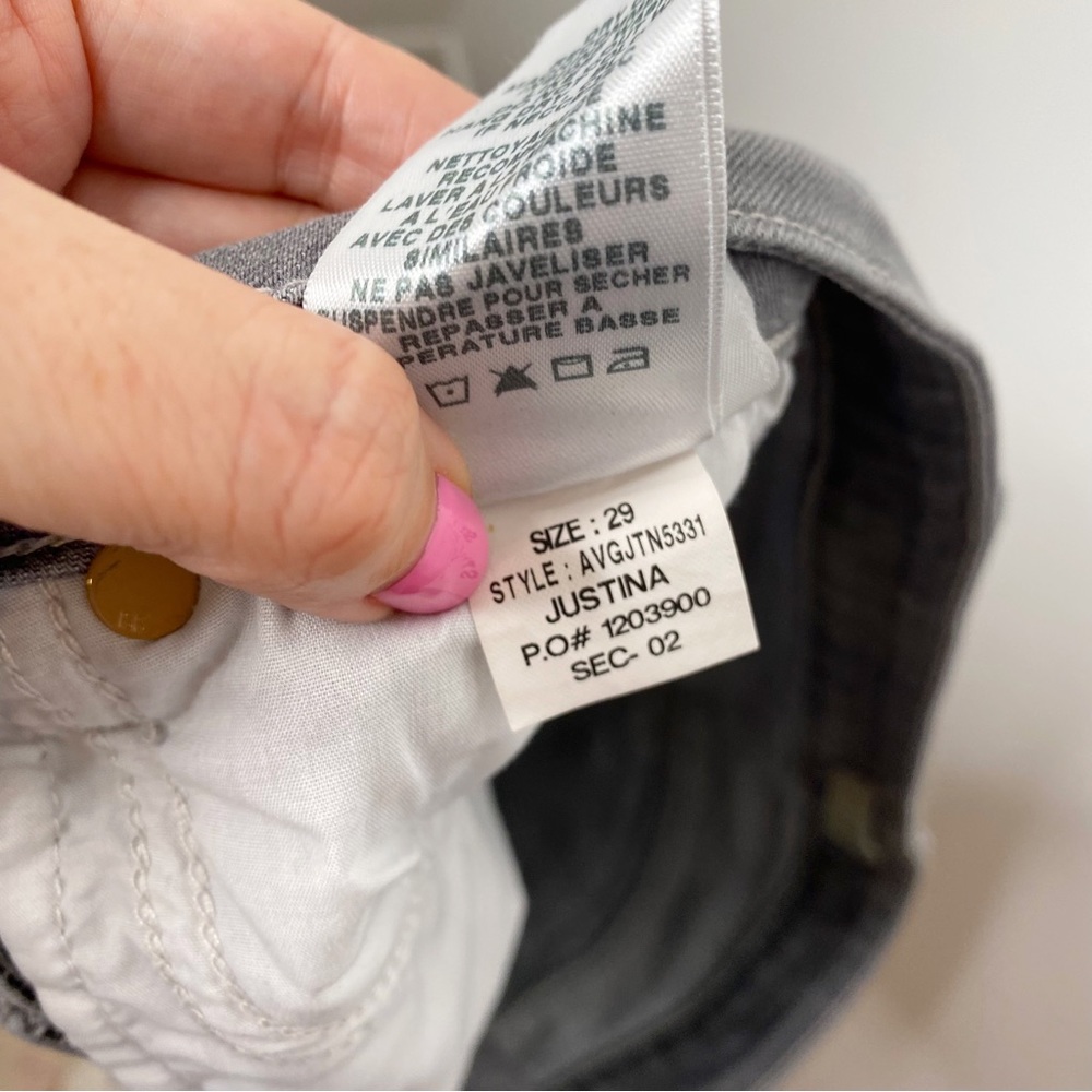 Joe’s Jeans Cool Off Markie Skinny Crop Jeans Grey Size 29 - Picture 8 of 9